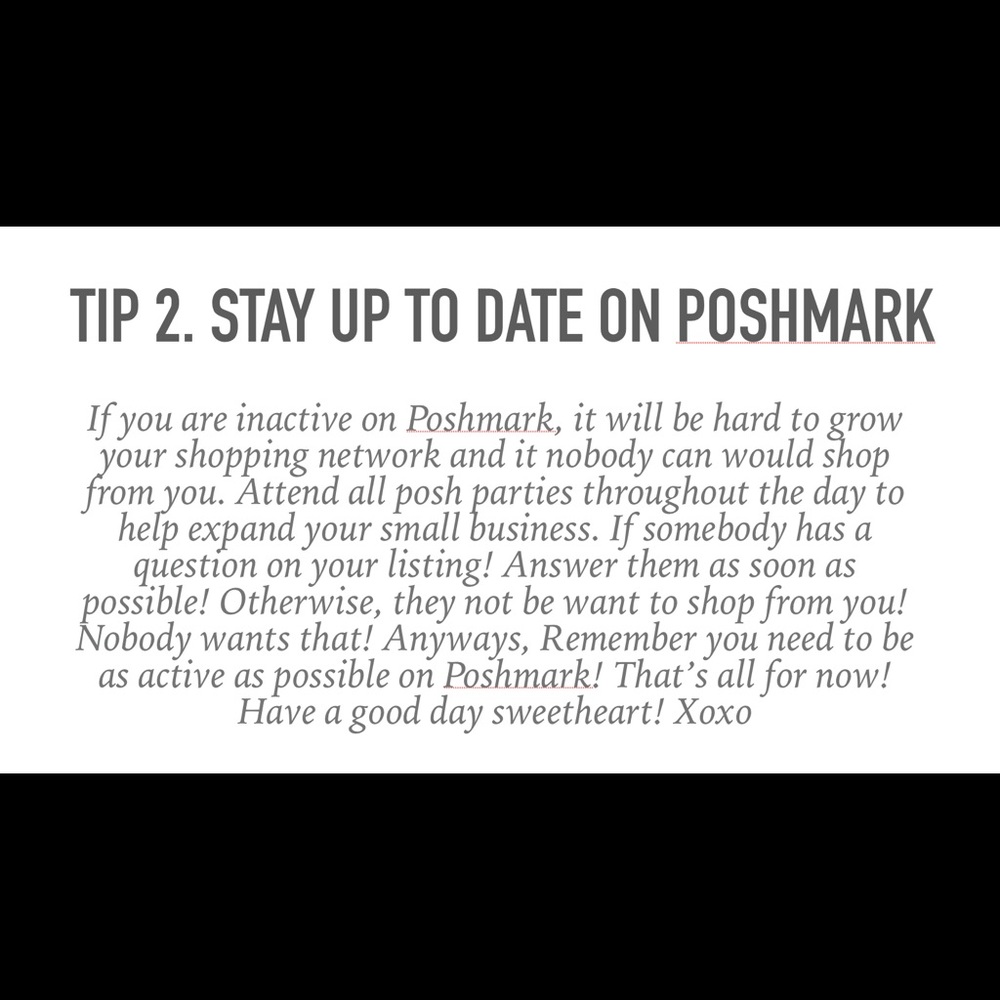Poshmark Tips :)